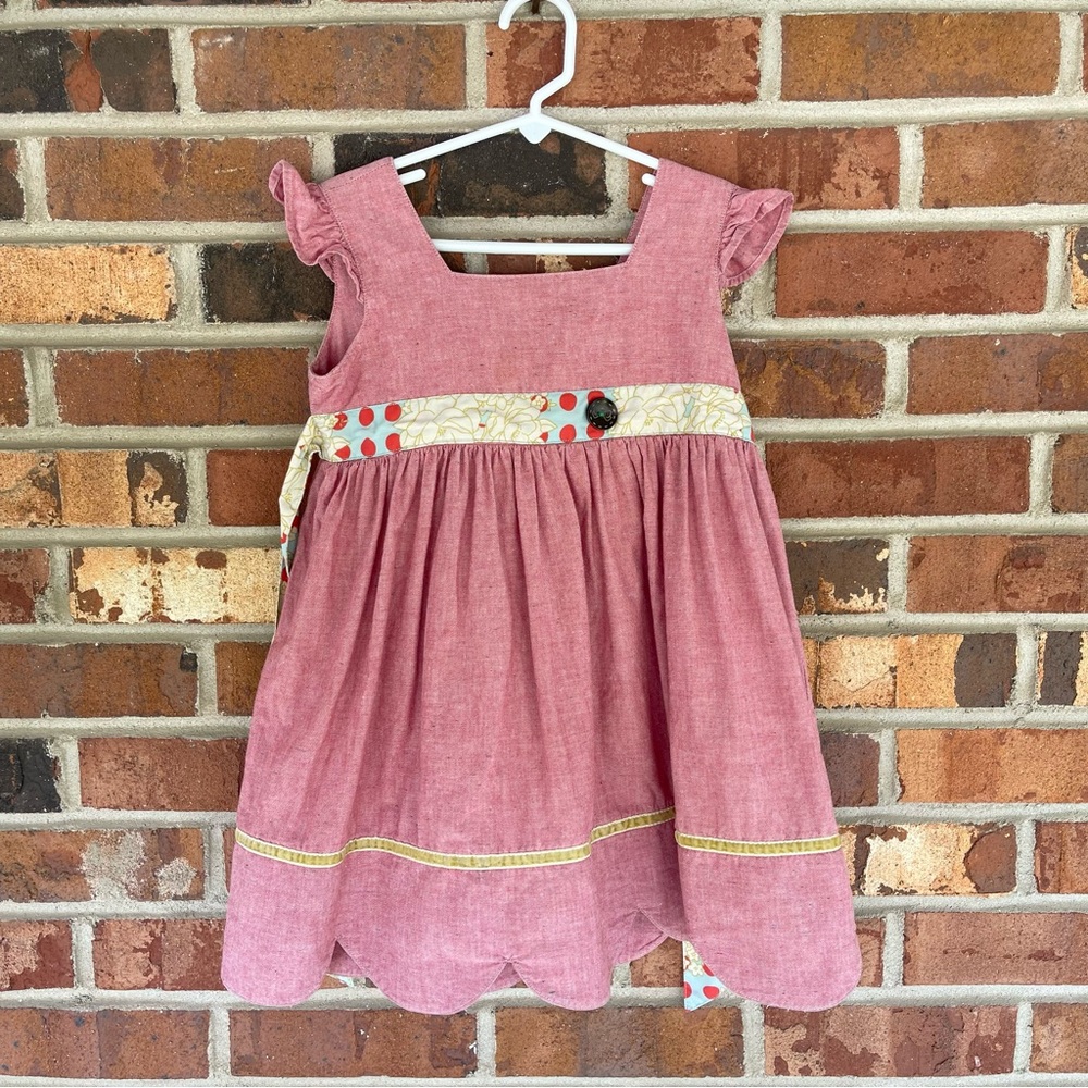 Matilda Jane Serendipity Love Me Junebug Pink Lap Dress Size 6